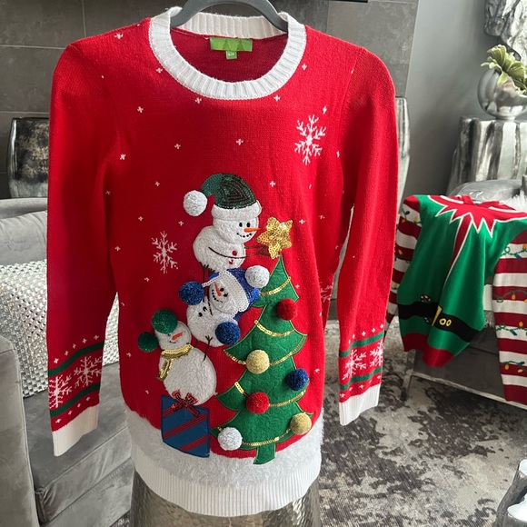Cutest 🎄☃️cuddly ugly Christmas sweater 🎄☃️size small ☃️❄️🎄 - Picture 4 of 14